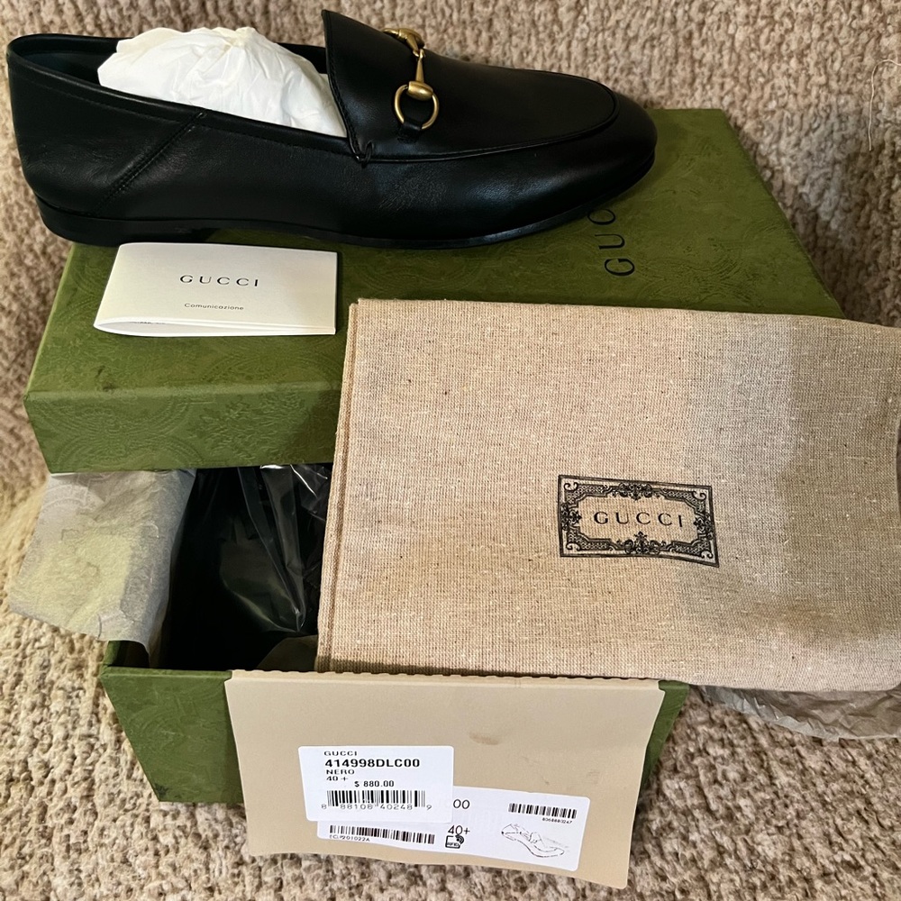 Gucci Brixton leather loafer